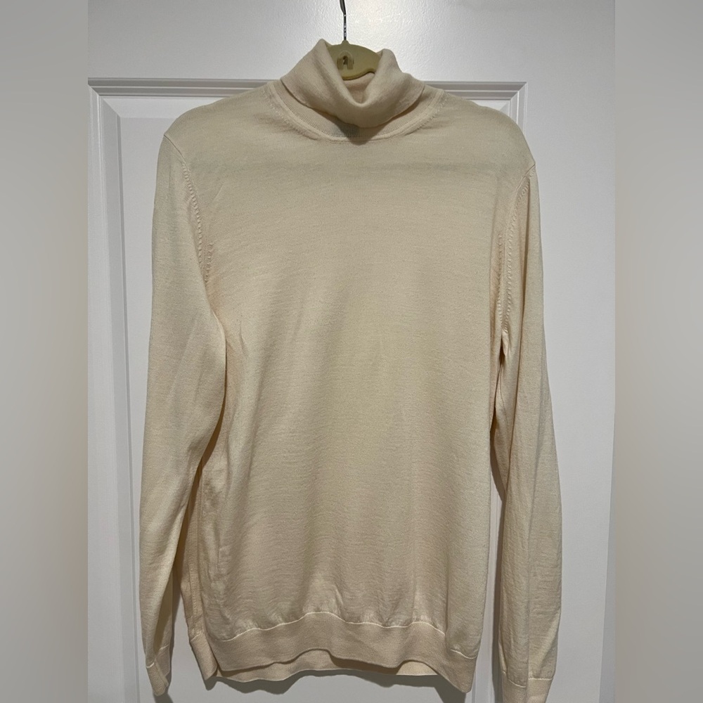 Hugo Boss Men's Beige Turtleneck Sweater